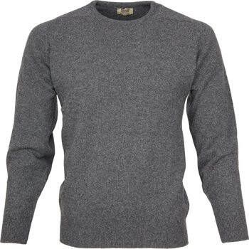 William Lockie Sweater O Lamswol Cliff Grijs