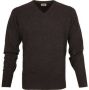 William Lockie Sweater Pullover Lamswol V Cocoa - Thumbnail 1