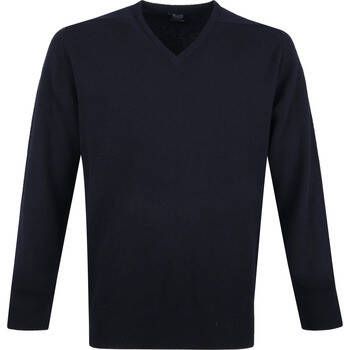 William Lockie Sweater V-Hals Lamswol Navy
