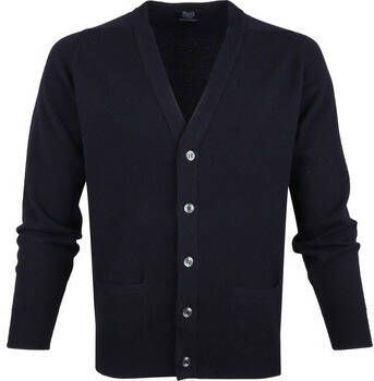 William Lockie Sweater Lamswol Vest Navy