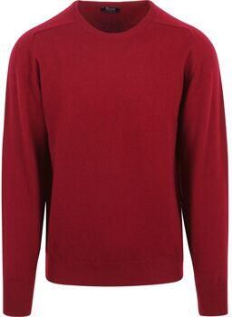 William Lockie Sweaters Pullover O-neck Lamswol Dubonnet