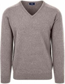 William Lockie Sweater V-Hals Lamswol Vole