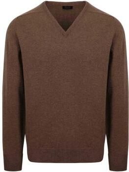 William Lockie Trui V-Hals Lamswol Mocha