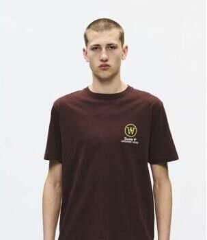 Wood T-shirt Korte Mouw Ace Birder T-shirt Decadent Chocolate