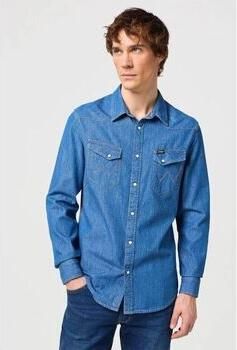 Wrangler Overhemd Lange Mouw 112130117 WESTERN-DENIM MEDIUM