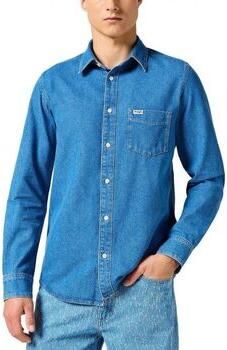 Wrangler Overhemd Lange Mouw 112357191-MID STONE