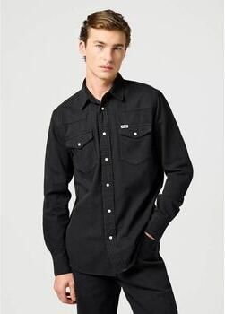 Wrangler Overhemd Lange Mouw 112362377 WESTERN-BLACK RINSE