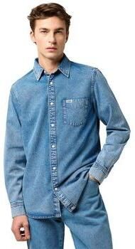Wrangler Overhemd Lange Mouw 112371549 1PKT SHIRT-INDIGO VALLEY