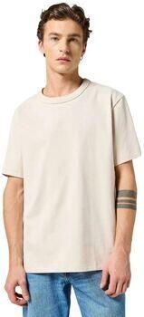 Wrangler T-shirt Korte Mouw 112357430 SOLID TEE-WHITE