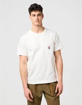 Wrangler T-shirt Korte Mouw 112371499 POCKET TEE-WORN WHITE
