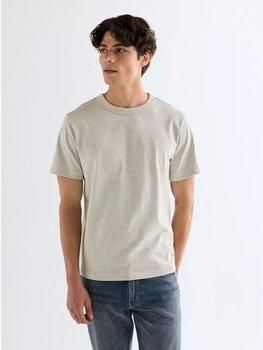Wrangler T-shirt Korte Mouw 112378012-OAT MEAL