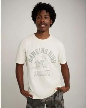 Wrangler T-shirt Korte Mouw 112378555 HAWKINS HIGH TEE-MARSHMALLOW