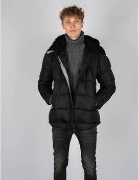 Xagon Man Capuchon Puffer Jas Black Heren