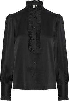 Y.A.S Blouse YAS Frilla Shirt L S Black
