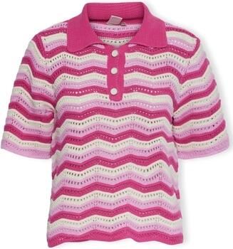 Y.A.S. Dames Tops & T-shirts Yasfuro Ss Knit Top Roze