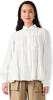 Y.A.S Witte Yaspala Blouse Bestverkopende Damesoverhemd White Dames - Foto 5