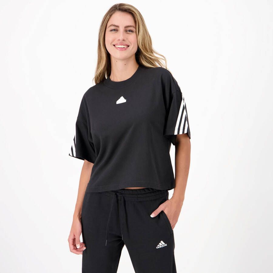 Adidas Biglogo Zwart T-shirt Dames