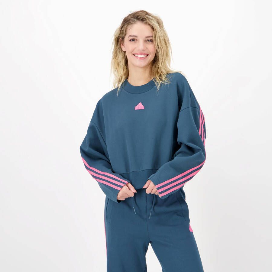Adidas Fi 3 Stripes Groen Sweater Dames