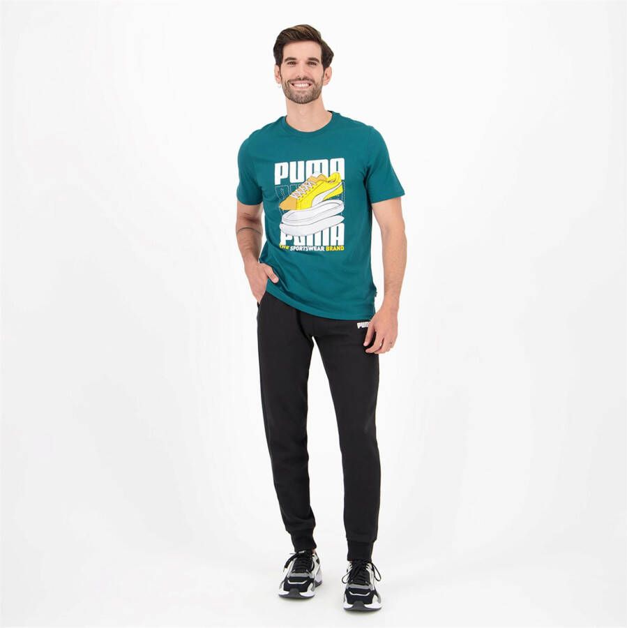 Puma Grafica Groen T-shirt Heren