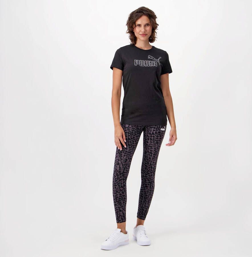Puma Leopard Zwart T-shirt Heren