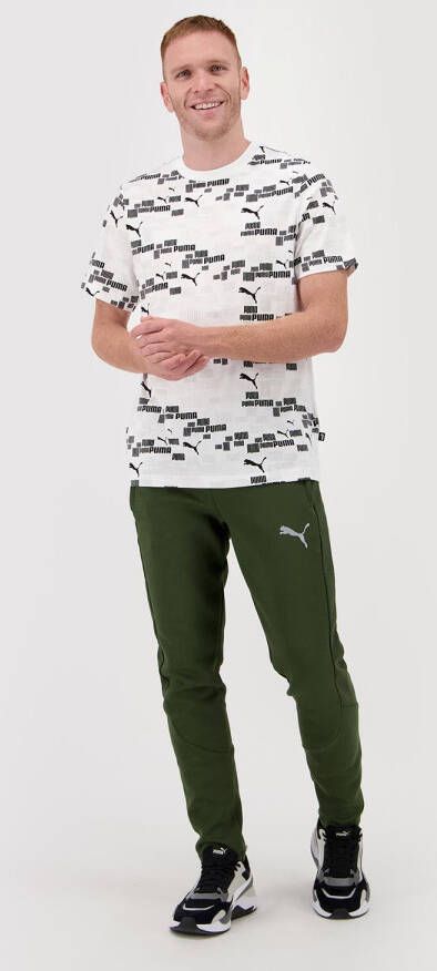 PUMA PERFORMANCE T-shirt met all-over logoprint