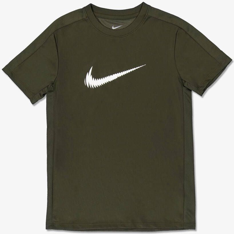 Nike T-shirt Khaki Jongens hardloopshirt
