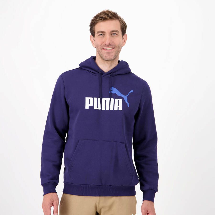 Puma Herenhoodie met Bicolor Logo Blue Heren