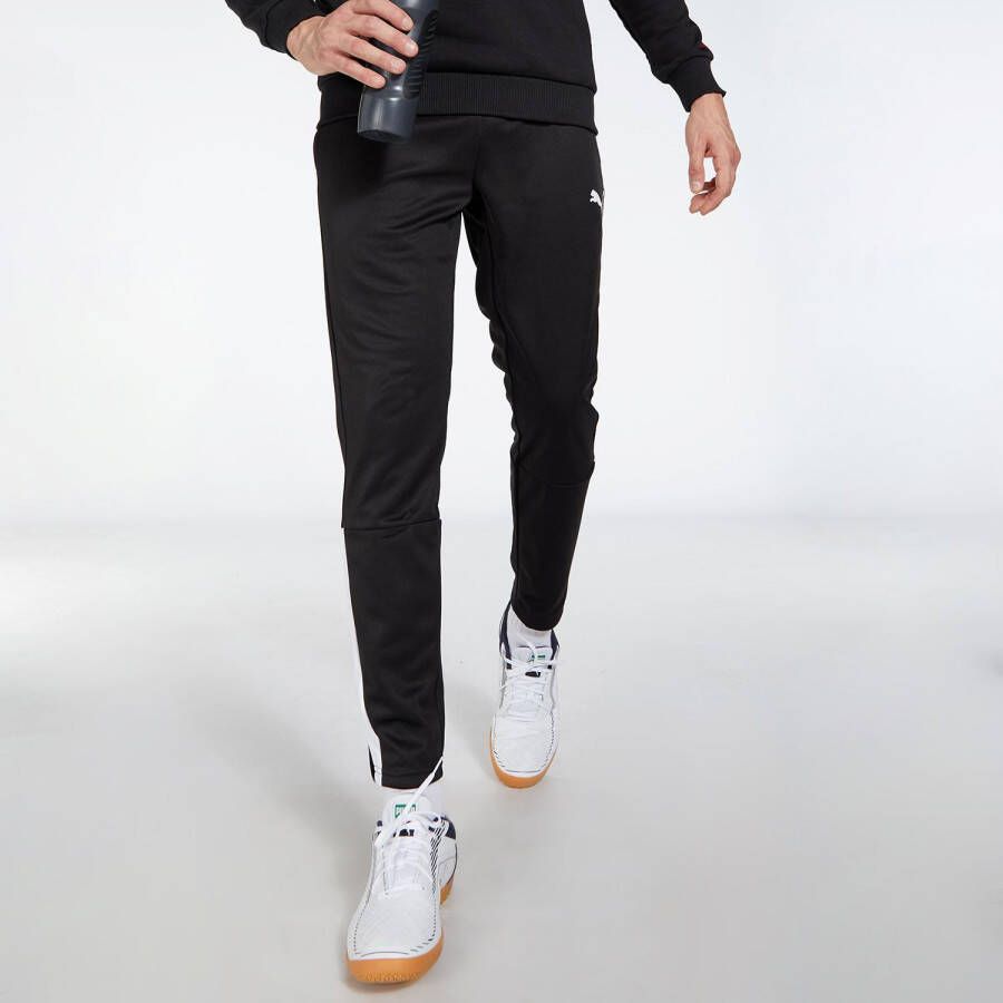 Puma Teamliga Zwart T-shirt met Rits Jongens
