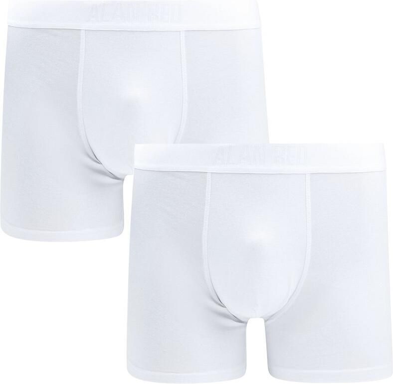 Alan Red Boxer Wit 2-Pack