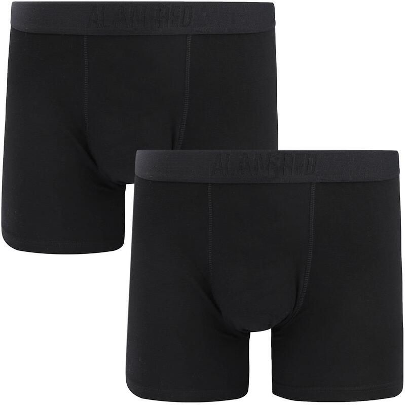 Alan Red Boxer Zwart 2-Pack