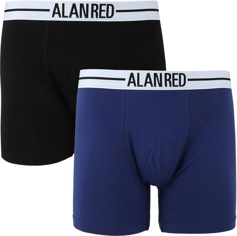 Alan Red Boxer zwart blauw 2Pack