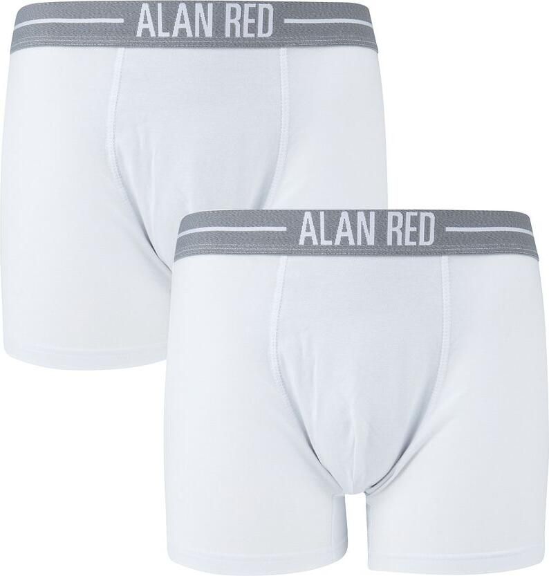 Alan Red Boxers Boxershort Wit 2Pack