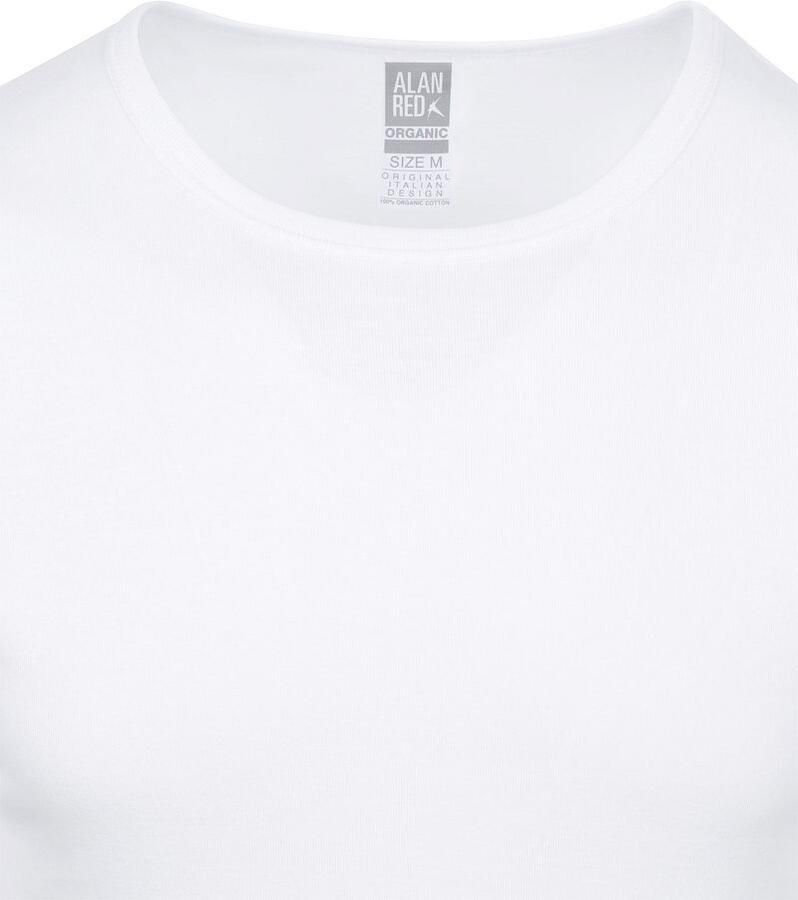 Alan Red Copenhagen T-shirt O-Hals Wit 2-Pack - Foto 2