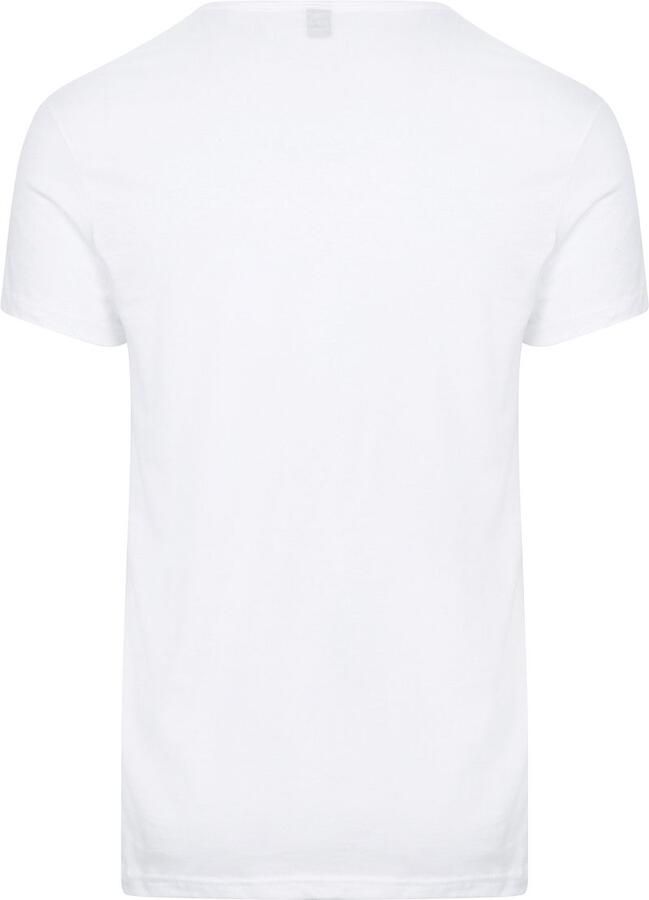 Alan Red Dean V-Hals T-Shirt Wit (2Pack) - Foto 3