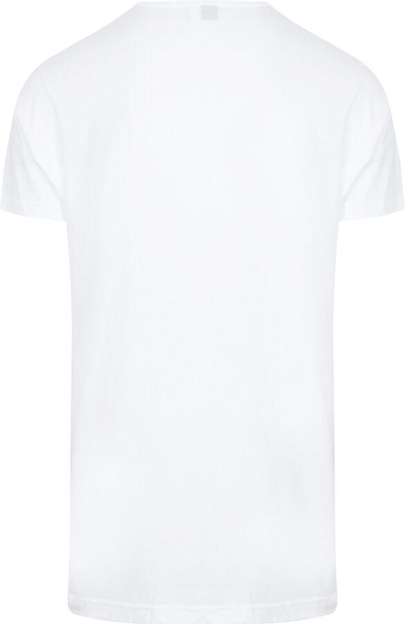 Alan Red Derby Extra Lange T-shirts Wit (2Pack) - Foto 4