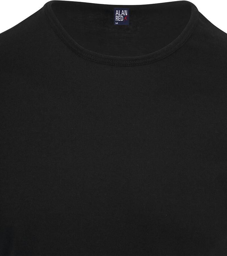 Alan Red T-shirt Korte Mouw Derby O-Hals T-Shirt Black (2Pack)