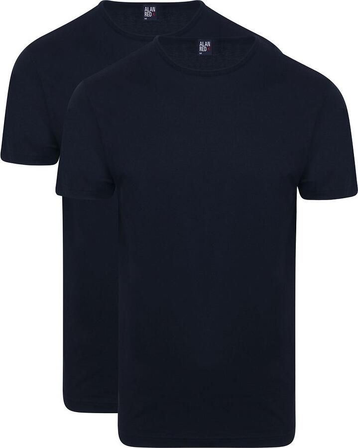 Alan Red T-shirt Derby O-Hals T-Shirt Navy (2Pack) - Foto 3