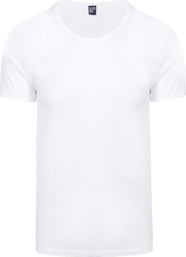 Alan Red James Brede O-Hals Wit (2Pack) - Foto 3