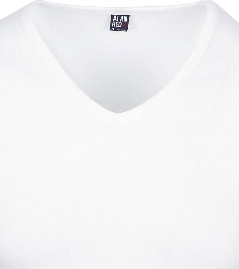 Alan Red T-shirt Oklahoma T-shirt Stretch Wit (3pack)