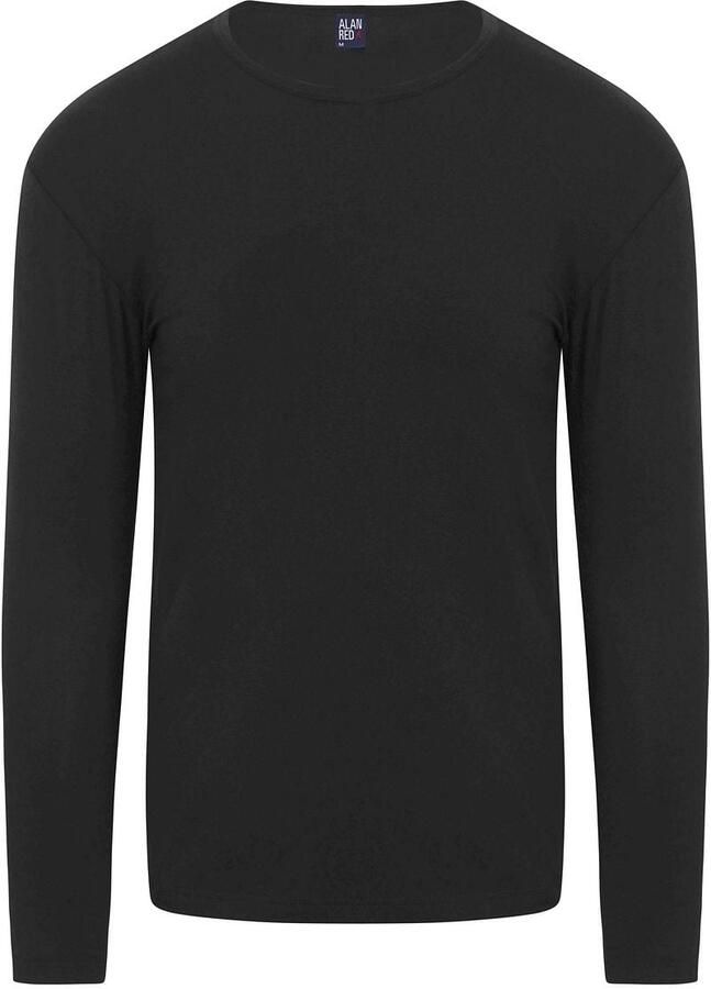 Alan Red T-shirt Olbia Longsleeve T-shirt Zwart