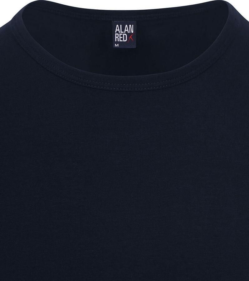 Alan Red T-shirt Korte Mouw Ottawa T-shirt Stretch Navy (2Pack)