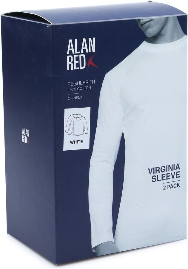 Alan Red T-Shirt Virginia Wit Longsleeve 2-pack - Foto 3