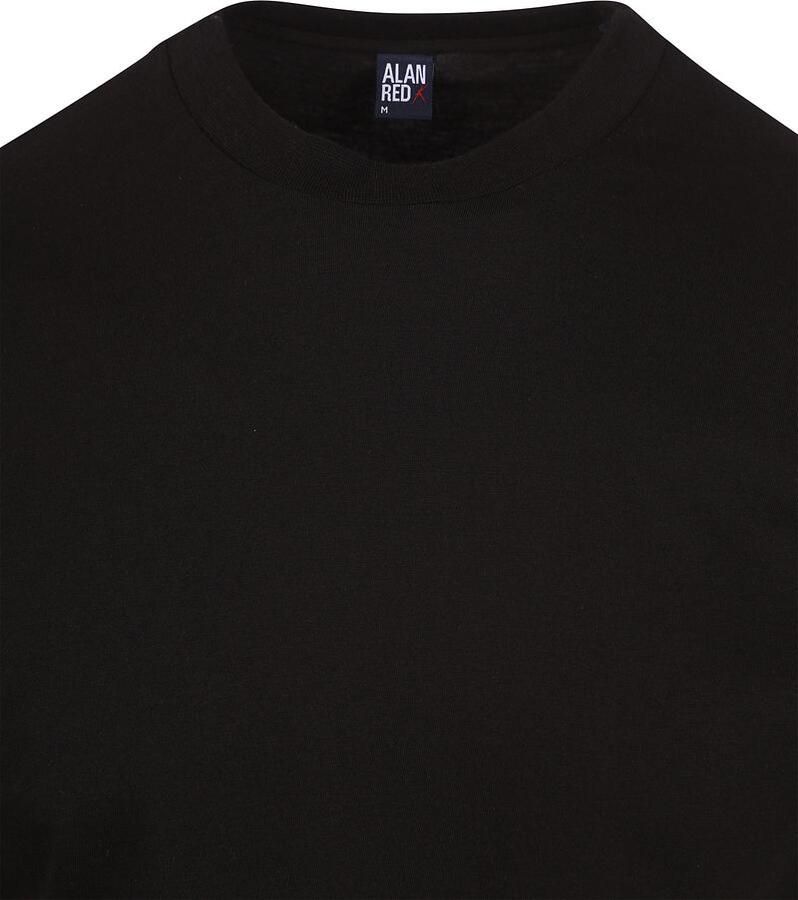 Alan Red T-shirt T-Shirt Virginia Zwart (2 pack) - Foto 2