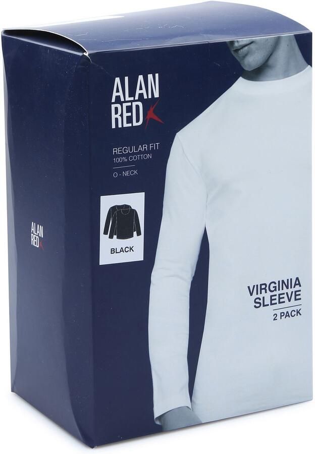 Alan Red T-shirt T-Shirt Virginia Zwart Longsleeve 2-pack - Foto 2