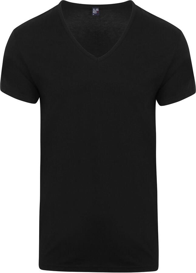 Alan Red V-Hals Dean T-Shirt (2Pack) Zwart - Foto 3