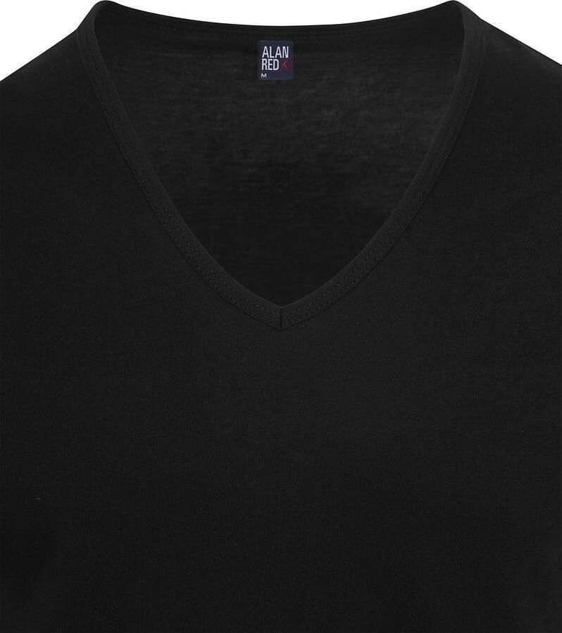 Alan Red V-Hals Dean T-Shirt (2Pack) Zwart - Foto 2