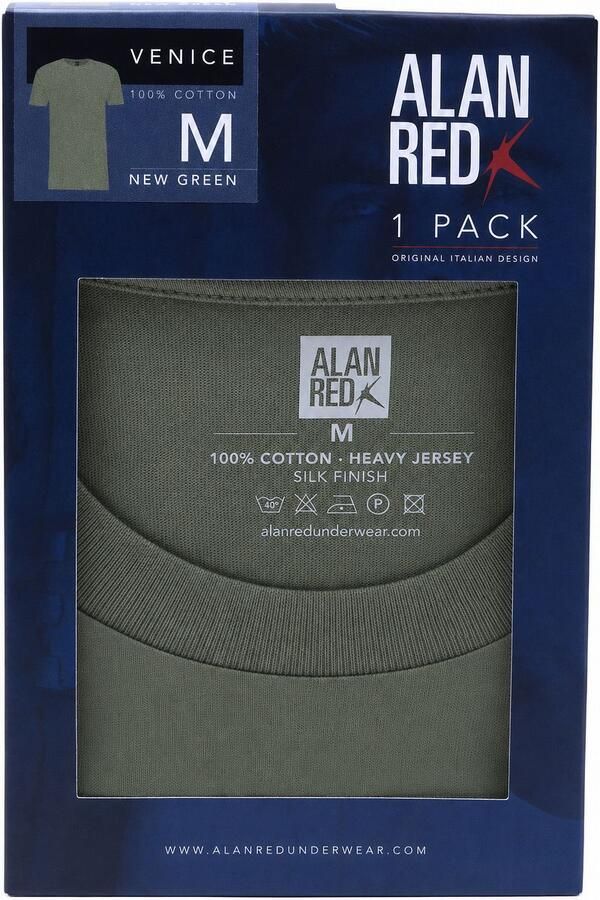 Alan Red Venice T-Shirt Heavy Jersey Groen - Foto 4