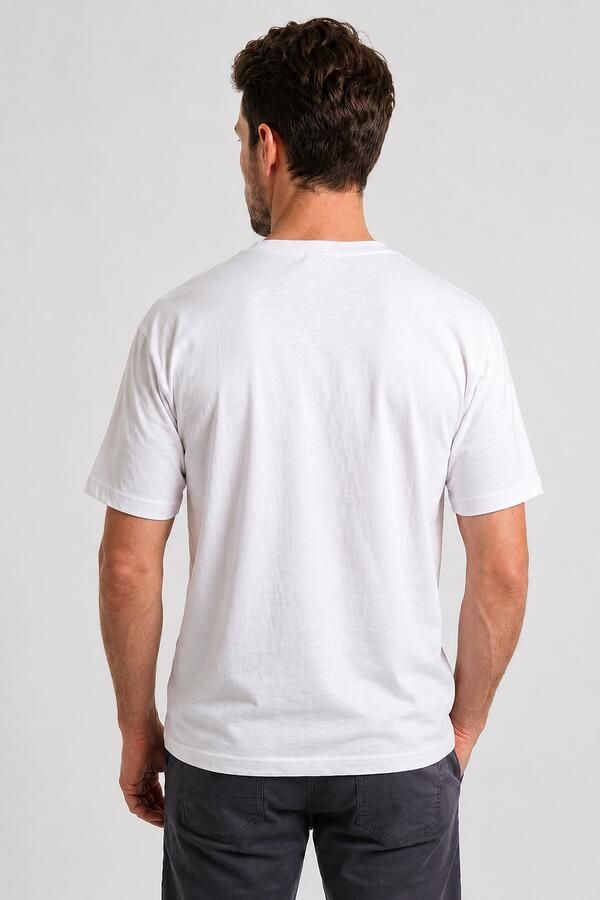 Alan Red Venice T-Shirt Heavy Jersey Wit - Foto 4