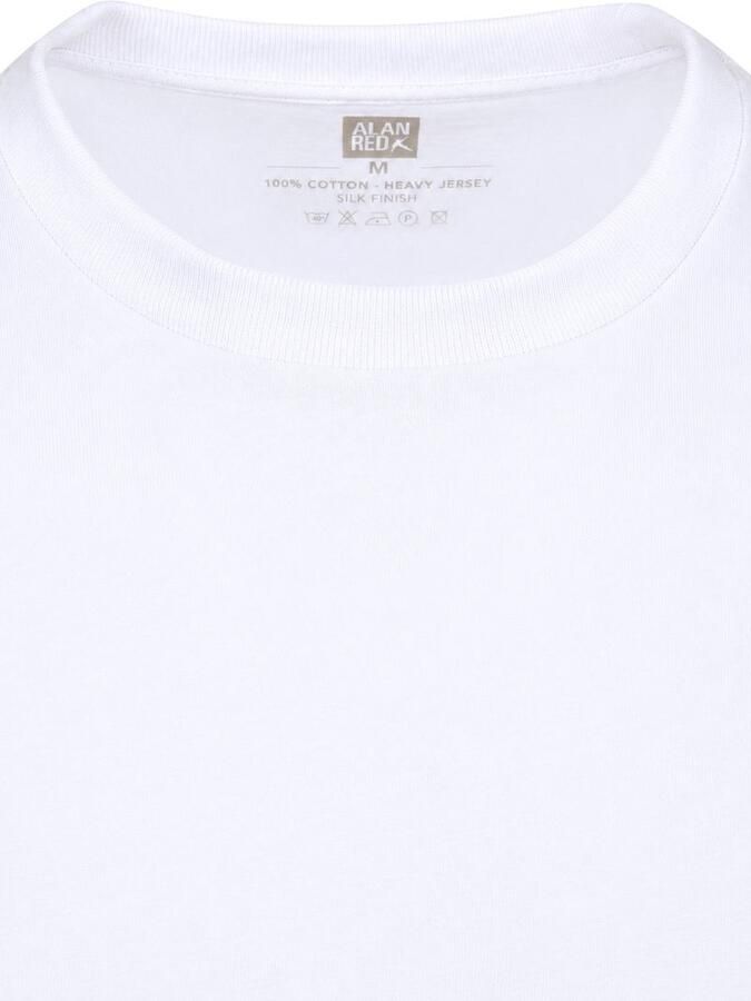 Alan Red Venice T-Shirt Heavy Jersey Wit - Foto 2