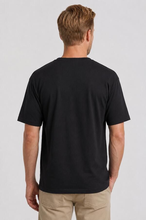 Alan Red Venice T-Shirt Heavy Jersey Zwart